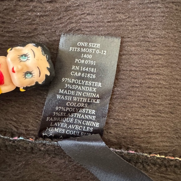 JUST COZY Colorful Pink Print Fleece Lined Leggings womens size OS (fits Medium) - Picture 5 of 8